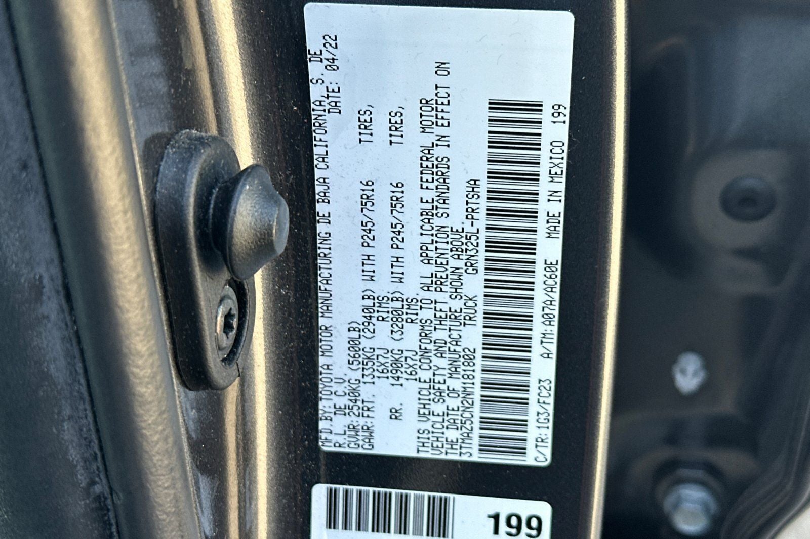 2022 Toyota Tacoma SR5 V6