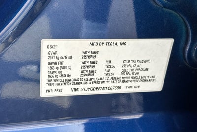 2021 Tesla Model Y Long Range