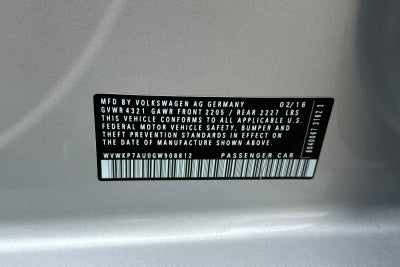 2016 Volkswagen e-Golf SE