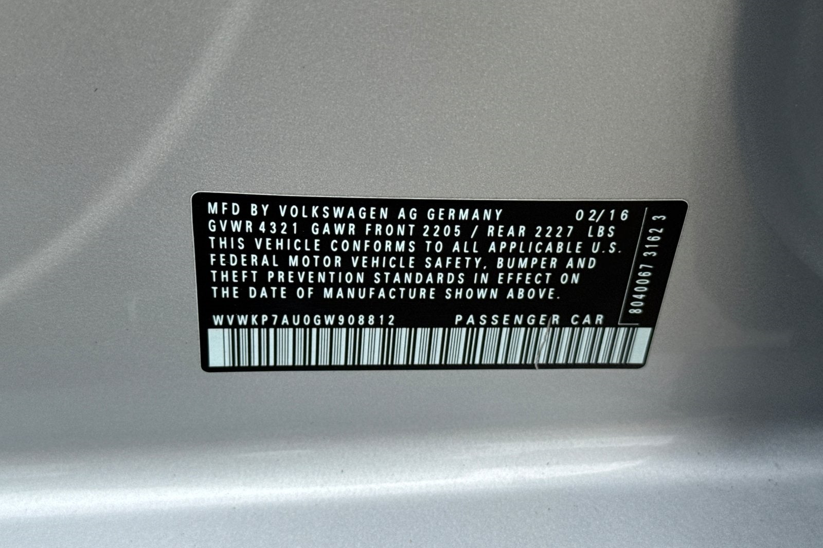 2016 Volkswagen e-Golf SE