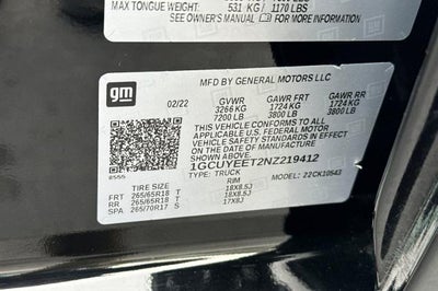 2022 Chevrolet Silverado 1500 LTD RST All Star Edition