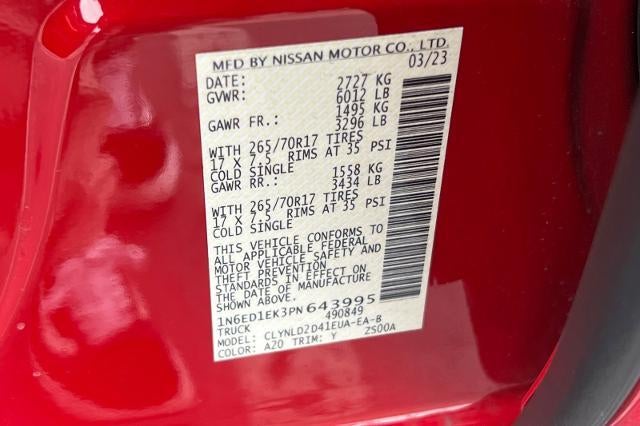 2023 Nissan Frontier Crew Cab PRO-4X 4x4