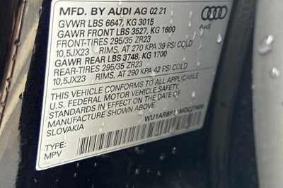 2021 Audi RS Q8 Base