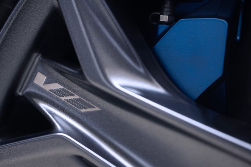 Close-up of the 2026 OPTIQ-V Brembo Performance Front Brakes | Dublin Cadillac in Dublin CA