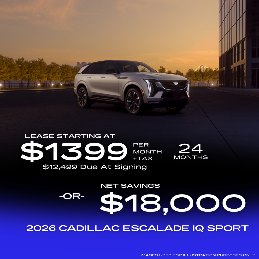 Savings $18,000 or Lease $1399/mo + tax, 24 mos w/ $12,499 due at signing