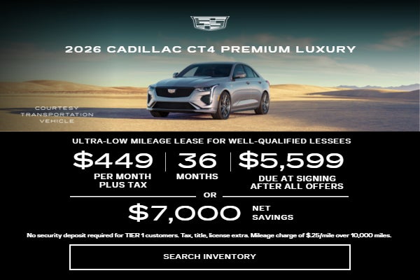 2026 Cadillac CT4 Premium Luxury